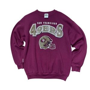 Vintage Tultex NFL San Francisco 49ers NFC Sweater Men’s Size Large Y2K